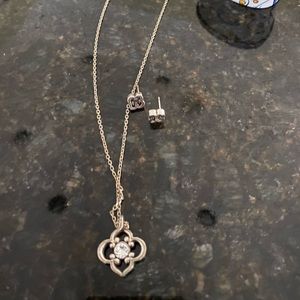 Brighton matching necklace and earrings Used.
